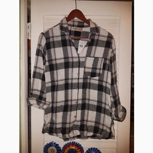 Black and white flannel